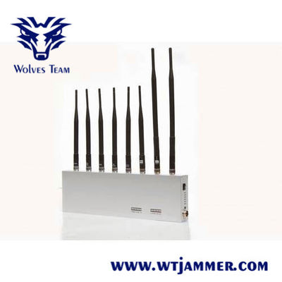 10 bande 16 watt di 3G 4G GPS WiFi LoJack di VHF di emittente di disturbo di segnale UHF