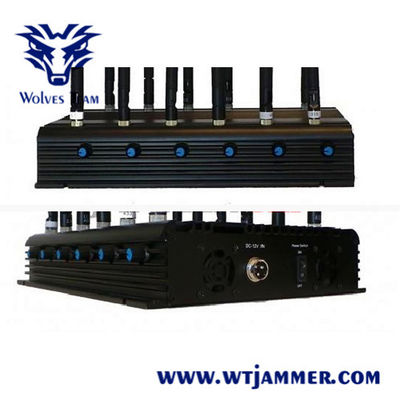 12 emittente di disturbo del segnale del DCS 3G 4G WIFI GPS rf delle bande 50m 20W GSM