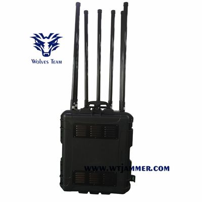 Emittente di disturbo del segnale del telefono cellulare dell'emittente di disturbo rf WIFI della bomba del veicolo con il convoglio della DDS che inceppa sistema