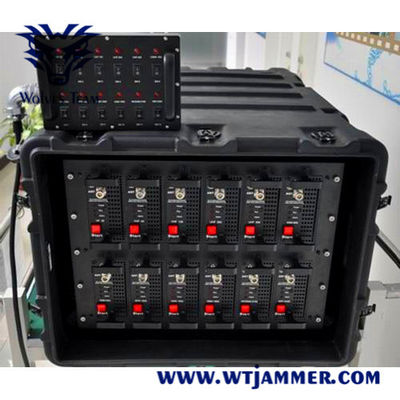 comprare 6 bande GSM CDMA GPS WIFI5.8G Segnale drone militare 1500 metri 300W IED Bomb Jammer fabbricazione online