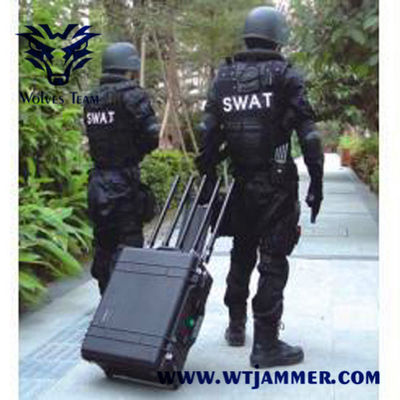 8 emittente di disturbo militare portatile di segnale WiFi di alto potere 200W GSM GPS 3G 4G 5G delle bande