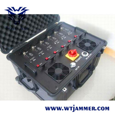 comprare Tipo di carrello Cassa 12 bande RF Militare GPS Jammer online manufacture