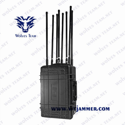 emittente di disturbo portatile del segnale del telefono cellulare di 500m 300W Wifi GPS