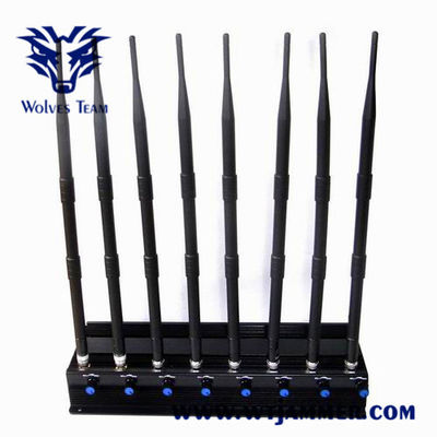 Emittente di disturbo multifunzionale del telefono cellulare di 3G 4G, antenne di guadagno dell'emittente di disturbo di segnale WiFi alte