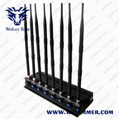 8 bande 3G potente regolabile 4G tutta l'emittente di disturbo di WIFI GPS Lojack del telefono cellulare