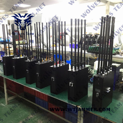 Telefono cellulare GPS WIFI 90W 200M Backpack Signal Jammer