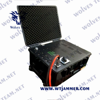 600W emittente di disturbo all'aperto impermeabile militare del fuco del UAV di segnale WiFi di protezione rf GPS del portatile VIP