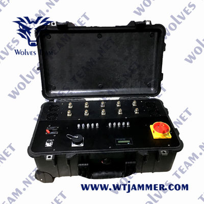 comprare Sei bande 2500m GPSL1 anti-drone jammer per le prigioni online manufacture