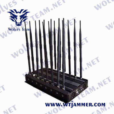18 bande Lojack 48W 5.2G 5.8G 5G tutta l'emittente di disturbo del segnale del telefono cellulare