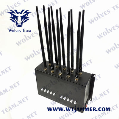 10 emittente di disturbo GPS 3G 4G CDMA del segnale della rete delle bande 30m 20W