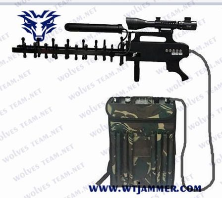 comprare 3 bande scatola di pistola anti-drone jammer 250W drone bloccante segnale online manufacture