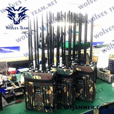 comprare 6 bande High Power EOD Backpack 4G 5G Jammer segnale cellulare Manpack RF Jammer segnale online manufacture