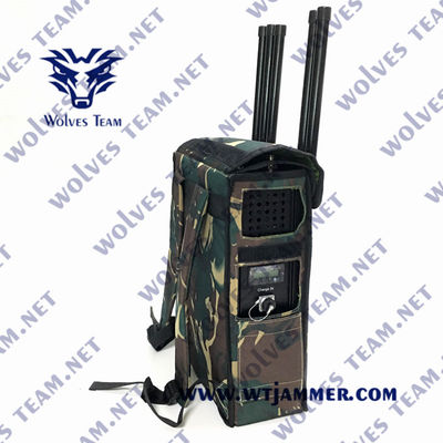 Bande militari dell'emittente di disturbo 4G 5G 80w 6 del segnale di EOD Manpack rf