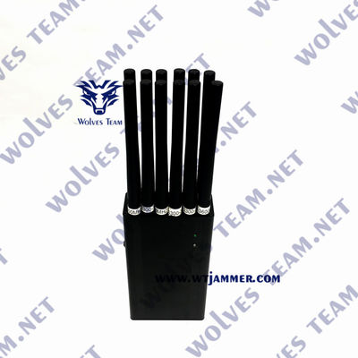 12 stampo tenuto in mano di frequenza ultraelevata Lojack di VHF di GSM CDMA 3G 4G 5G WIFI GPS del telefono cellulare dell'emittente di disturbo del segnale delle bande 30 metri