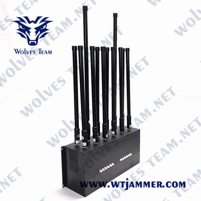 12 incanala l'emittente di disturbo il GSM 3G WIFI 5.8G del segnale del telefono cellulare 36W di 50m