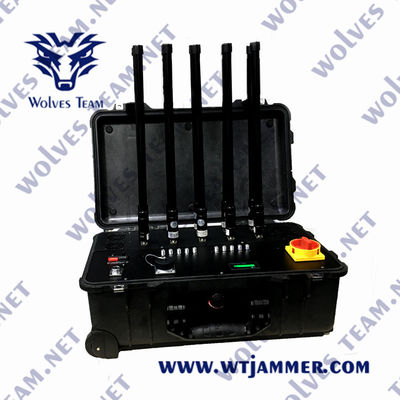 comprare 894MHZ CDMA Portable Signal Jammer PCS DCS 220W Signal Jammer per cellulari online manufacture