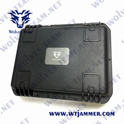 rimescolatore del fuco di WIFI 2.4G 5.8G GPS delle emittenti di disturbo del fuco del Uav della valigia 25W anti