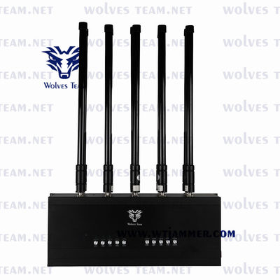 10 emittente di disturbo mobile portatile del segnale di WIFI GPS Lojack dell'emittente di disturbo di GSM CDMA delle bande