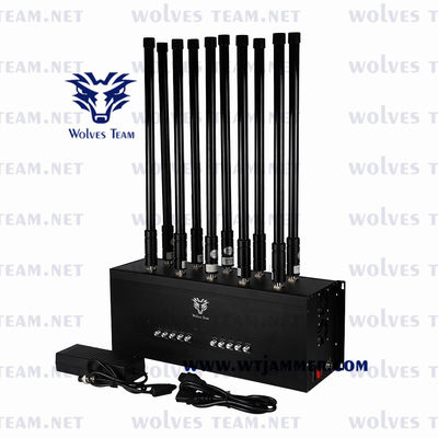 10 emittente di disturbo mobile portatile del segnale di WIFI GPS Lojack dell'emittente di disturbo di GSM CDMA delle bande
