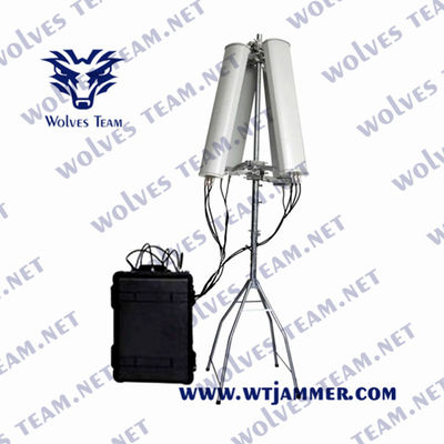 Emittente di disturbo 900W di frequenza ultraelevata di VHF del pellicano IP65 di UMTS WCDMA per il convoglio militare del veicolo di VIP