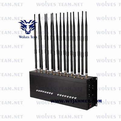 Antenne GPS Lojack rf dell'emittente di disturbo 16 del segnale del telefono cellulare di GSM CDMA 35W