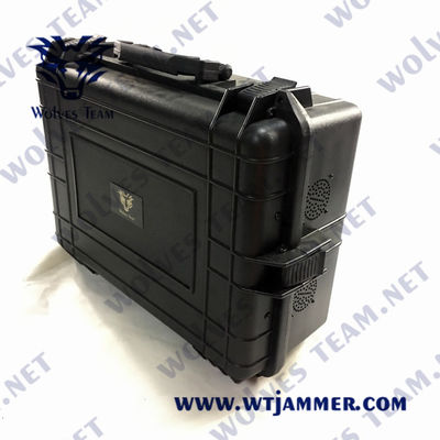 L'emittente di disturbo portatile 2500m PLL del fuco del UAV di rf GPS WIFI 5.8G ha sintetizzato