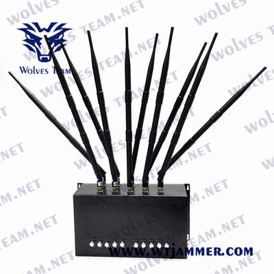 VHF di frequenza ultraelevata delle antenne dell'emittente di disturbo 3G 4G 5G 10 del segnale del telefono cellulare del DCS GSM GPS WIFI 50m