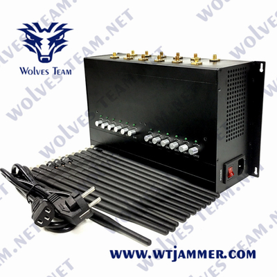 Desktop delle antenne dell'emittente di disturbo CDMA 24W 12 di frequenza ultraelevata VUH del DCS GSM GPS WIFI