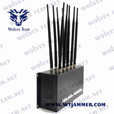 emittente di disturbo CDMA GSM del DCS PHS 4G 5G dell'emittente di disturbo 3G del telefono cellulare 90W con l'adattatore di CA