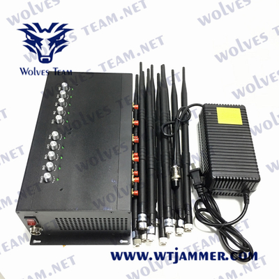 emittente di disturbo CDMA GSM del DCS PHS 4G 5G dell'emittente di disturbo 3G del telefono cellulare 90W con l'adattatore di CA