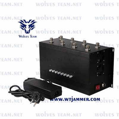 VHF 3G 4G 5G di frequenza ultraelevata 10W dell'emittente di disturbo 80m del segnale di CDMA GSM WiFi Lojack