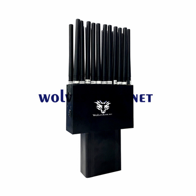 22 telefono cellulare GSM 3G 4G 5G Wifi GPS Lojack dell'emittente di disturbo del segnale delle bande 22W rf