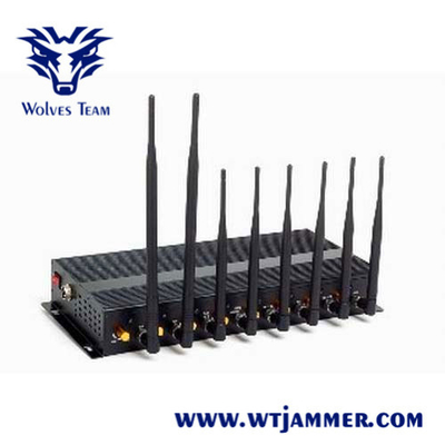 Scatola di alluminio portatile senza fili del DCS PHS 16W dell'emittente di disturbo del segnale di GSM WIFI