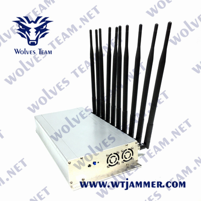 VHF 3G 4G 5G 240VAC WiFi di frequenza ultraelevata cellulare dell'emittente di disturbo 10W del segnale di CDMA GSM
