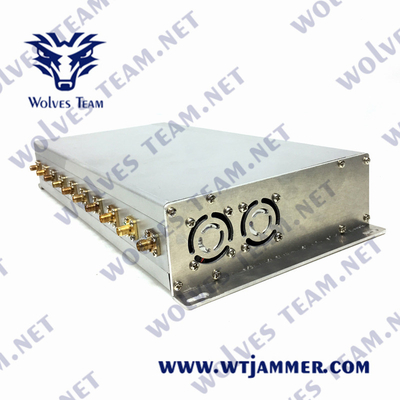 VHF 3G 4G 5G 240VAC WiFi di frequenza ultraelevata cellulare dell'emittente di disturbo 10W del segnale di CDMA GSM