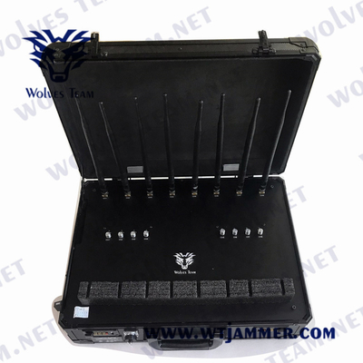 Canali dell'emittente di disturbo CDMA GSM AC240V 8 del segnale della bomba da 300 watt per la polizia