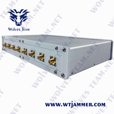 emittente di disturbo CDMA GSM 50W del segnale di 3G 4G 5G WiFi Lojack GPS con l'adattatore di CA