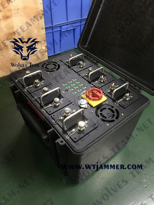 bande 5G militare GSM CDMA del DCS PCS 8 dell'emittente di disturbo del segnale della bomba 300W