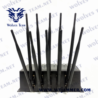 DCS 3G 4G 5G AC240V DC5V 12A dell'emittente di disturbo CDMA GSM del telefono cellulare 80W