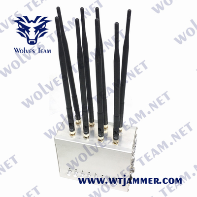 VHF 2G 3G 4G 5G 80W 240VAC di frequenza ultraelevata dell'emittente di disturbo del segnale di CDMA GSM Lojack