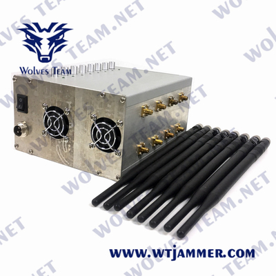 VHF 2G 3G 4G 5G 80W 240VAC di frequenza ultraelevata dell'emittente di disturbo del segnale di CDMA GSM Lojack