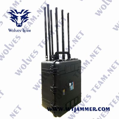 comprare GSM WIFI Portable Signal Jammer GPS VHF UHF 3G 4G 5G 12 bande 1200W online manufacture