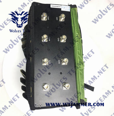 Emittente di disturbo militare GSM del segnale dello zaino di EOD emittente di disturbo di Manpack rf di 80 watt