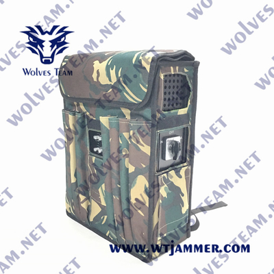 DCS 3G 4G 5G 5dBi di GSM militare PCS dell'emittente di disturbo del segnale dello zaino 220W