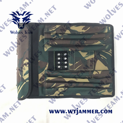 Emittente di disturbo GSM Lojack WIFI GPS 3G 4G 5G 150m dello zaino del telefono cellulare da 80 watt
