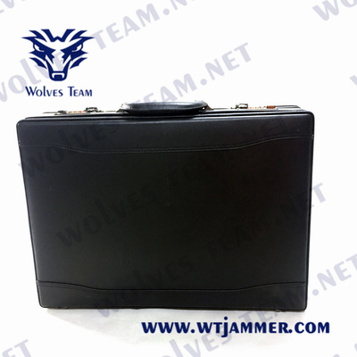 DCS di GSM tenuto in mano regolabile della valigia dell'emittente di disturbo portatile rf 150m del segnale 40W