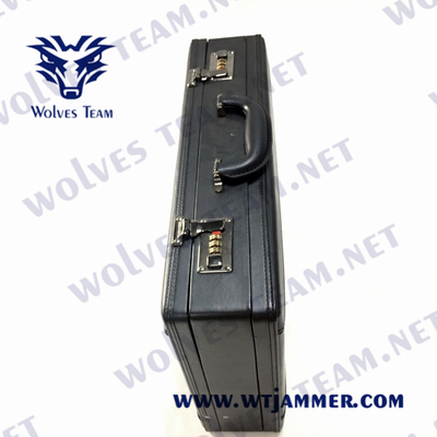DCS di GSM tenuto in mano regolabile della valigia dell'emittente di disturbo portatile rf 150m del segnale 40W