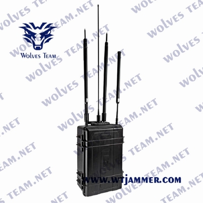 Emittente di disturbo tenuta in mano del segnale delle unità militari 500 metri di GSM WIFI GPS 8 bande