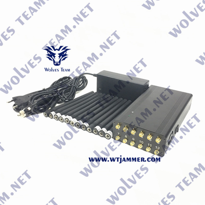 VHF di frequenza ultraelevata tenuto in mano 12W dell'emittente di disturbo 3G 4G 5G WiFi del segnale di CDMA GSM rf