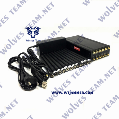 VHF di frequenza ultraelevata tenuto in mano 12W dell'emittente di disturbo 3G 4G 5G WiFi del segnale di CDMA GSM rf